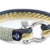 Морской браслет для мужчин и женщин в серо-бежевом цвете — № 4063