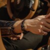 Кожаный стильный мужской браслет чёрного цвета — Jack Tar 10029 фото 3