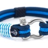 Чёрно-Синий морской браслет для мужчин и женщин — № 5103 фото 2
