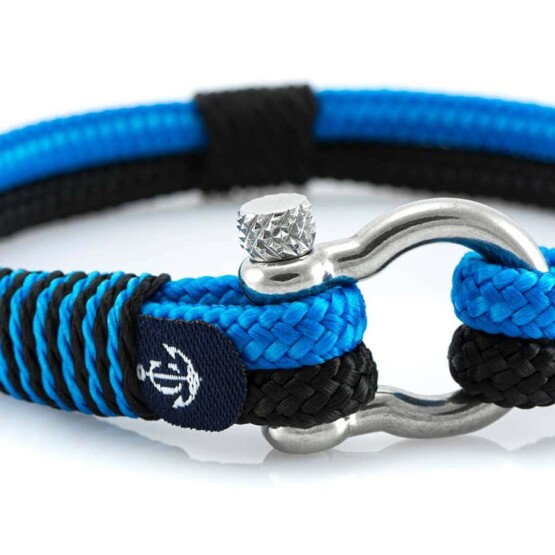 Чёрно-Синий морской браслет для Мужчин и Женщин — № 5106 фото 2