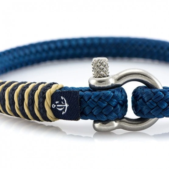Тонкий синий браслет для мужчин и женщин — № 885 фото 2