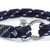 Морской браслет синего цвета с белыми крапинками для женщин и мужчин — № 5121
