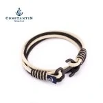 Браслет с якорем чёрно-красного цвета  — № 9000 (Копировать)